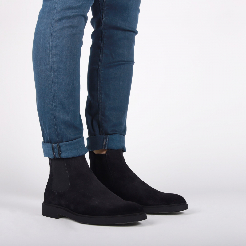 OWEN WG81 Navy Chelsea boots